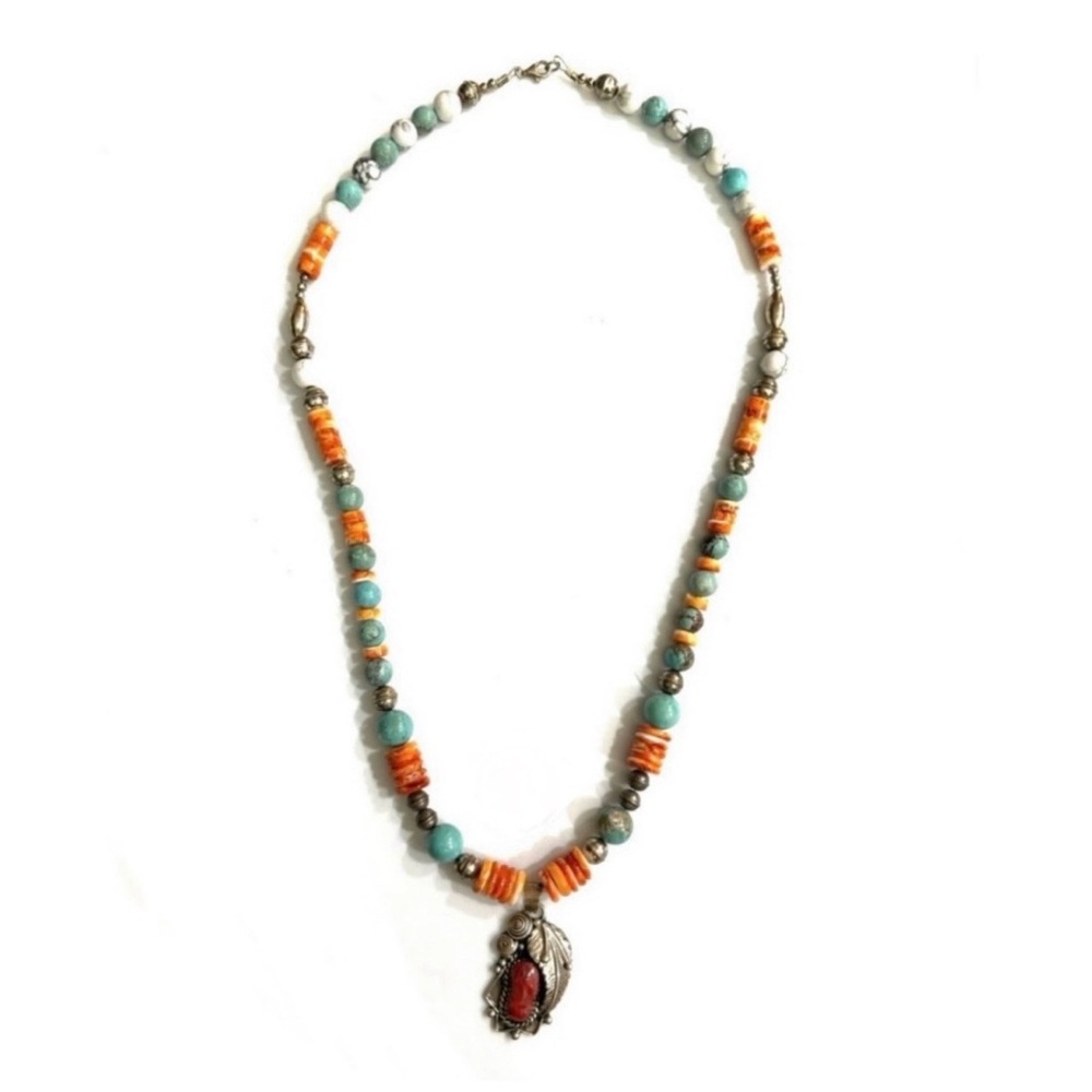 Signed - Darlene Begay, Navajo. “Sweet Tea Jewelry Collection” Beaded Necklace